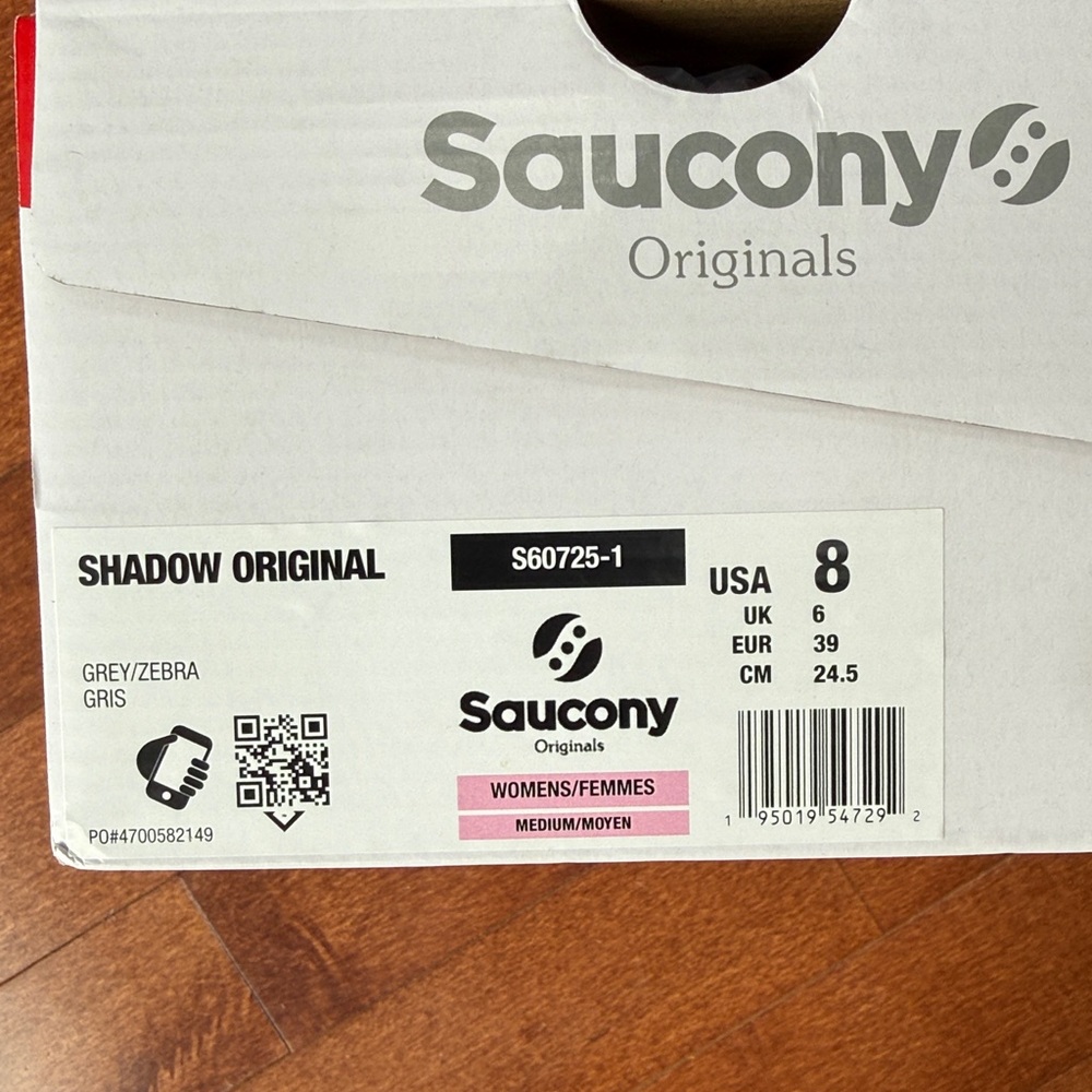 Saucony Shadow Original. Grey/Zebra. US Women’s 8 - Picture 6 of 6
